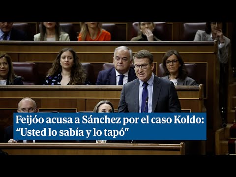 Feijóo acusa a Sánchez por la trama Koldo: Usted lo sabía y lo tapó desde hace más de tres años