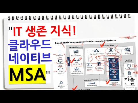 클라우드 네이티브 중 MSA 마이크로서비스 아키텍처