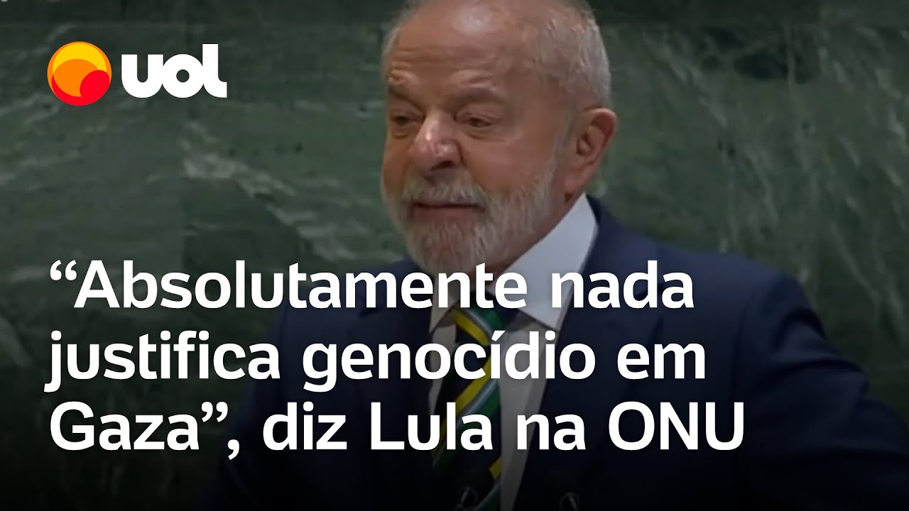 Lula diz que absolutamente nada justifica genocídio em Gaza e critica veto dos EUA ao cessar fogo