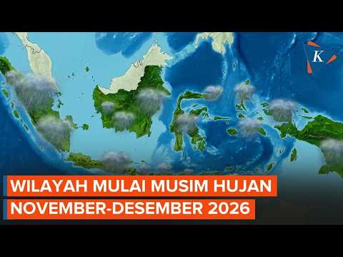 21 Wilayah yang Mulai Masuk Musim Hujan November-Desember 2026