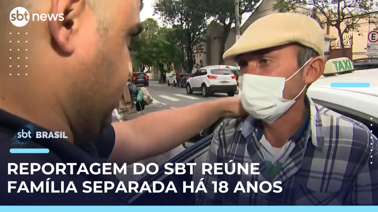 Família reencontra tio em situação de rua após reportagem do SBT | SBTBrasil