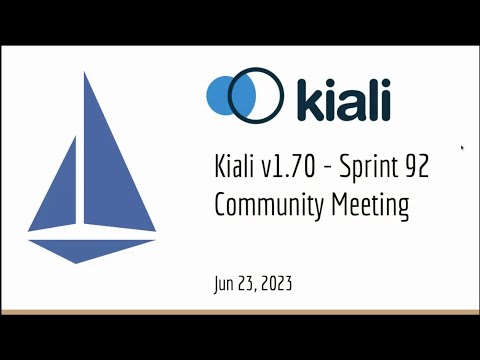 Thumbnail for Kiali Sprint 92 Demo [v1.70] - Service mesh management for Istio