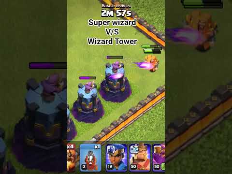 #coc #games #super Wizard V/S wizard Tower #subscribe #shorts #viral #trend #trending #gameplay
