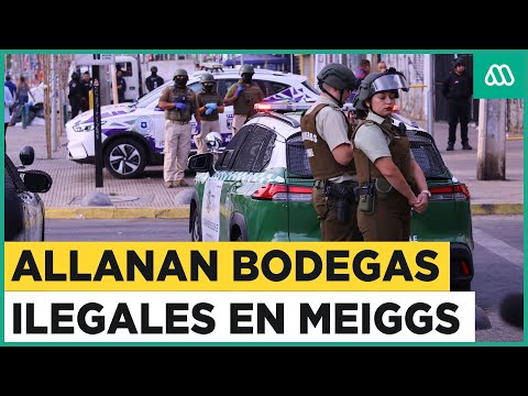 Allanamiento por comercio informal en Barrio Meiggs: Bodegas operaban en su interior