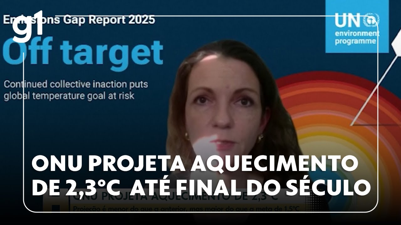 Jornal Hoje mundo caminha para até 25°C de aquecimento até o fim do século alerta ONU