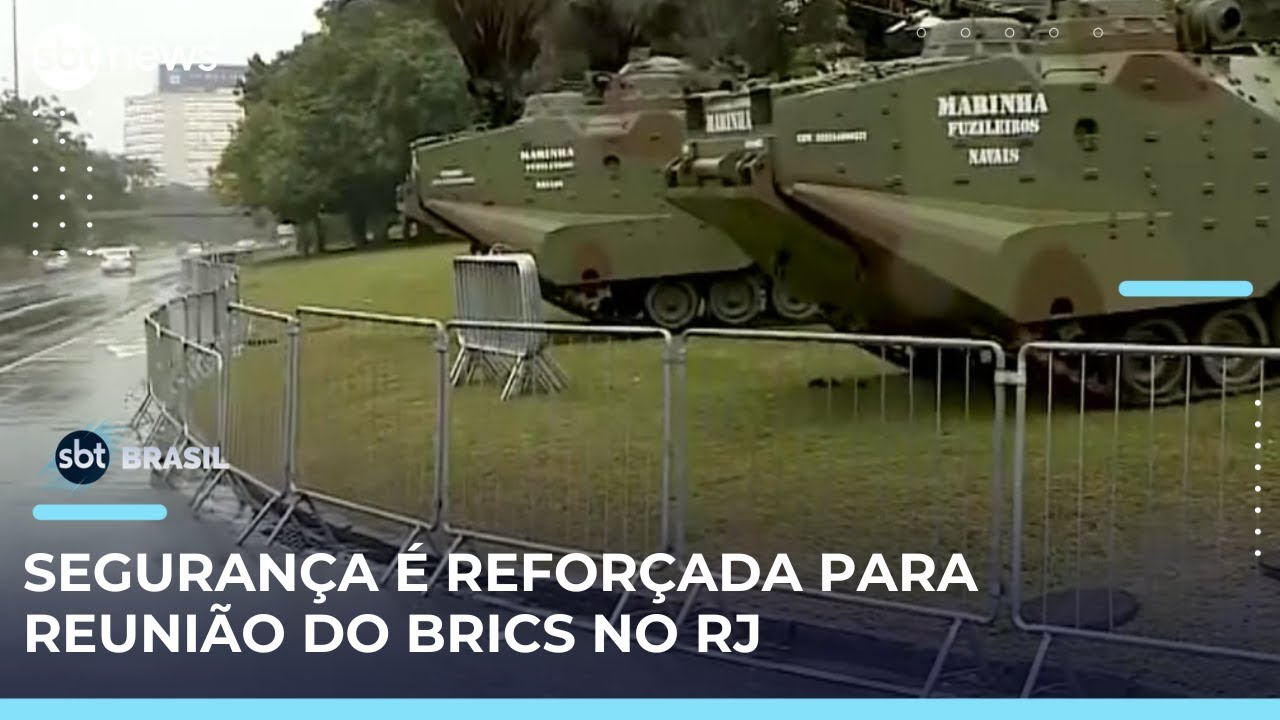 Cúpula do Brics: aparato de segurança é reforçado no Rio de Janeiro | #SBTBrasil