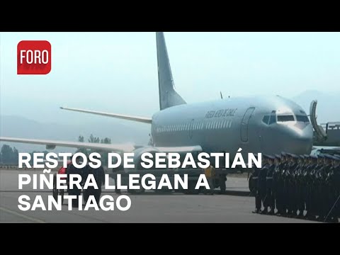 Féretro con restos de Sebastián Piñera llega a Santiago - Noticias Mx