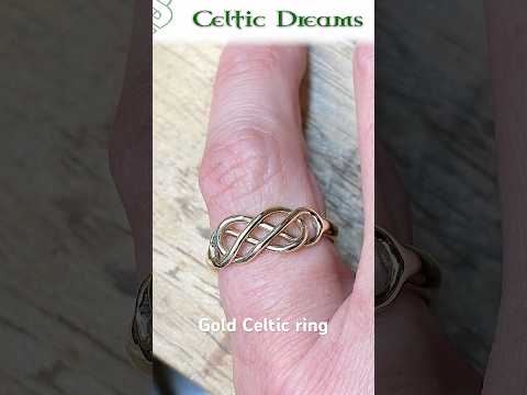 Short Making a Gold Celtic Knot Ring #jewelry #jewellery # silver #shorts #goldjewellery  #handmade
