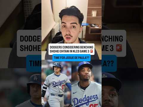 Dodgers might bench Shohei Ohtani for NLCS Game 3 amid postseason struggles 😳
