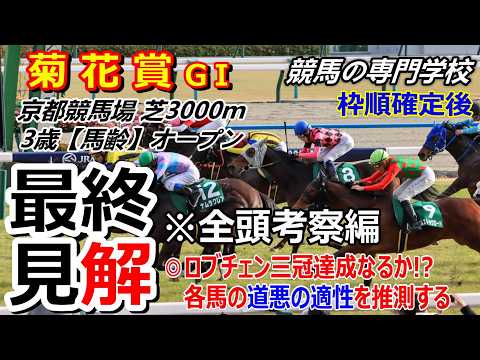 【菊花賞2026】全頭考察 ロブチェン三冠達成なるか！？
