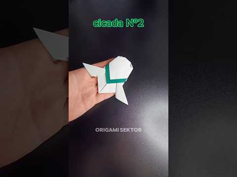 ORIGAMI CICADA №2 EASY | CRAFT TUTORIAL | DIY PAPER ORIGAMI CICADA №2