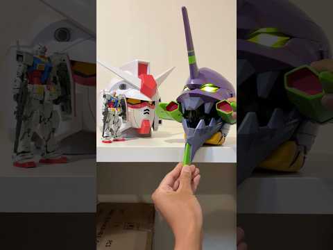 ホビーの動画サムネイル - ジークアクス最終話再現！覚醒バージョンをエヴァを使ってやってみたよ！声はノーテツの声です😊 #gundam #gquuuuuux #evangelion  #shorts
