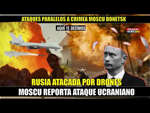Rusia ATACADA con drones contra el Kremlin en Moscu? se incendia un depo?sito de petro?leo