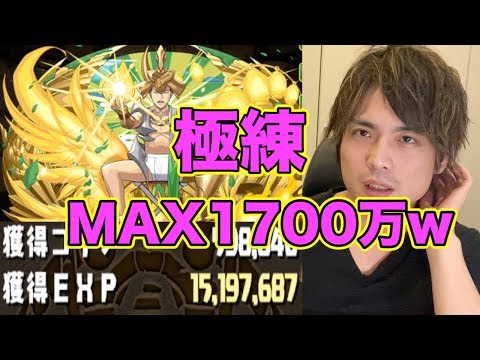 【パズドラ】1周経験値1500万!?茂茂×茂茂で極練チャレンジ！