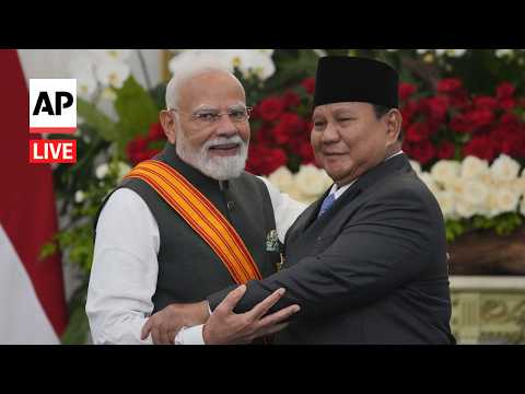 LIVE: India's Modi and Indonesia's Prabowo speak in Jakarta
