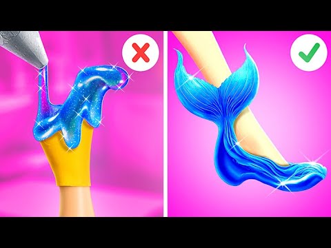 ✨ СТАНЬ МАЛЕНЬКОЙ РУСАЛОЧКОЙ! 💙 Гениальные поделки своими руками и забавные трюки от 123 GO! GOLD