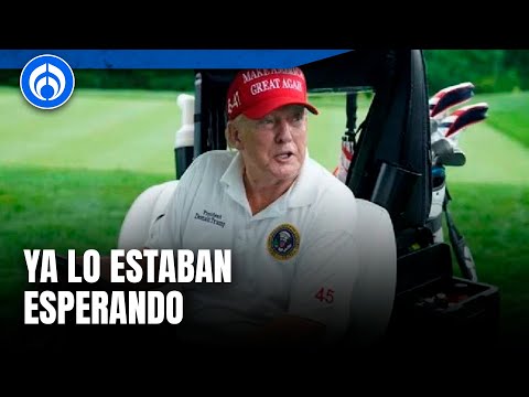 Donald Trump casi 'no la libra' en nuevo atentado en Campo Golf