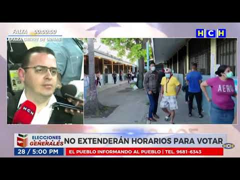 Aguirre: Se extenderá la votación donde las Juntas Receptoras de votos lo decidan por unanimidad