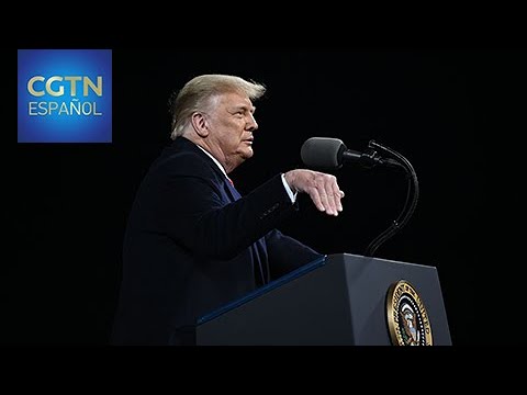 Presidente Trump sostiene mitín post elecciones en Georgia