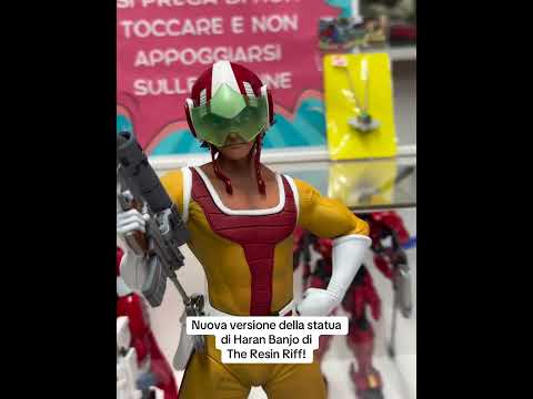 Versione col casco della statua di Haran Banjo, mitico pilota di Daitarn 3, di The Resin Riff!