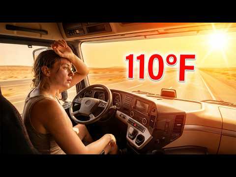 110°F in the Cab: How A Female Truck Driver Survive Summer Without AC"