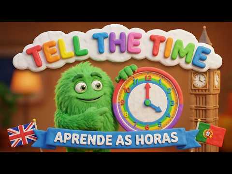 🇬🇧 🇵🇹 Learn to Tell the Time Aprende as Horas in European Portuguese & British English