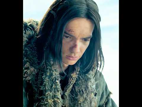 Este niño tomó la cuerda y rápidamente ató la boca del lobo.