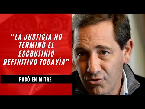 Julio Garro, intendente de La Plata: “La Justicia no terminó el escrutinio definitivo todavía”