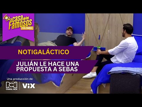 Julián invita a Sebastián a hacer parte de 'Notigaláctico' | La casa de los famosos Colombia