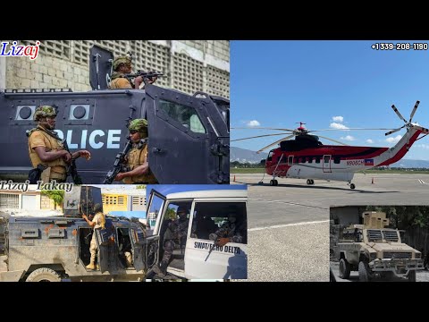 UTAG SWAT Kenyan yo Latibonit, Helicopter a ap transpòte Troup. Muscadin solution Haiti