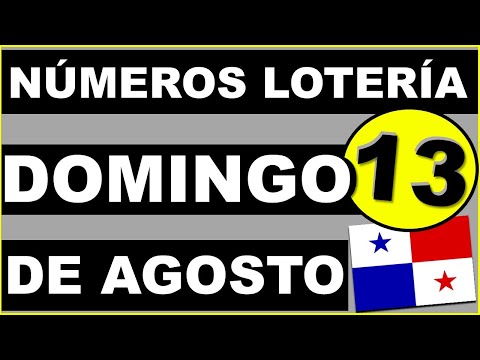 Resultados Sorteo Loteria Domingo 13 de Agosto 2023 Loteria Nacional d Panama Sorteo Dominical d Hoy