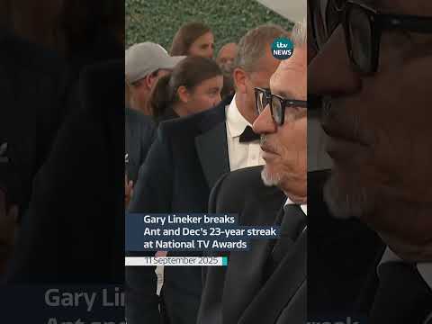 Speaking before he won, Gary Lineker breaks Ant and Dec’s 23-year streak at National TV Awards #news