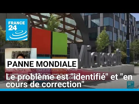 Panne mondiale : le problème est identifié et en cours de correction • FRANCE 24