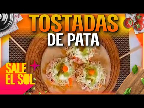 Receta tostadas de pata con la chef Ingrid Ramos y Mauricio Islas