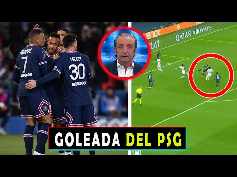 ASI REACCIONA PRENSA FRANCESA A GOL DE MESSI NEYMAR Y MBAPPE PSG vs LORIENT 5-1