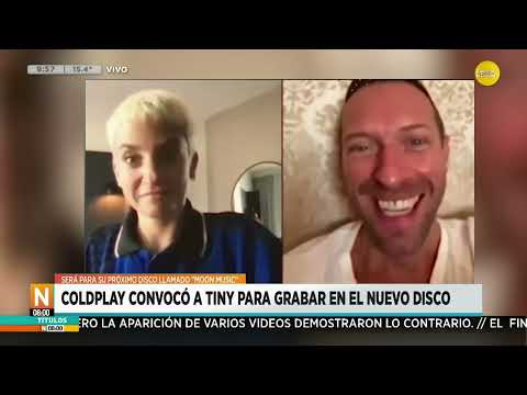 Coldplay convocó a Tini para grabar en su próximo álbum titulado Moon Music ?N8:00? 13-09-24