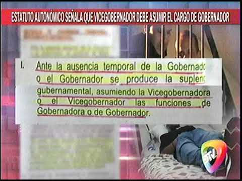 06012023 ESTATUTO AUTONOMICO SEÑALA QUE EL GOBERNADOR DEBE ASUMIR EL CARGO DE GOBERNADOR DTV