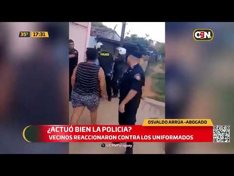 Barrio Santa Ana: Vecinos reaccionan contra uniformados