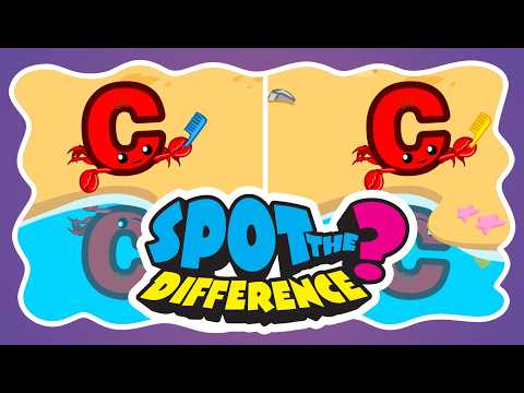 🔍 Spot the Difference! | Can You Find All 15 Differences? | Meet the Sight Words Challenge