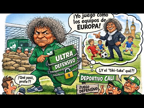 Gamero promete fútbol ofensivo al estilo Europa… ¿pero su Cali se encierra? 🟢 #shortvideo 