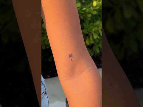 This tiny tat is called Isla 🌴✨️ #inkbox #tattoosfornow #temporarytattoo #tinytattoo