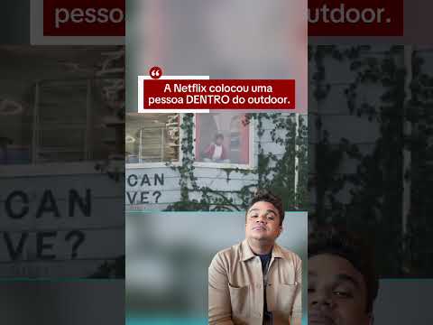 Netflix colocou um homem dentro do outdoor