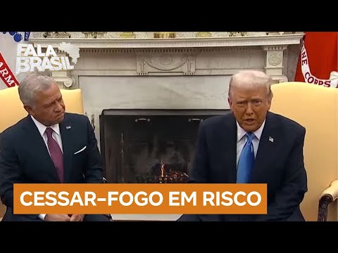 Trump e rei da Jordânia discutem situação na Faixa de Gaza