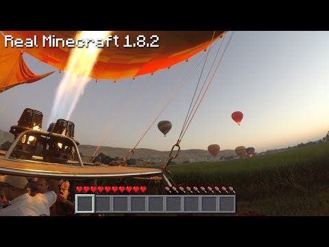 Real Life Minecraft - HOT AIR BALLOON