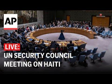 LIVE: UN Security Council meeting on Haiti