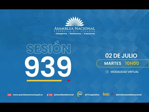 Sesión 939 del Pleno  de la Asamblea Nacional