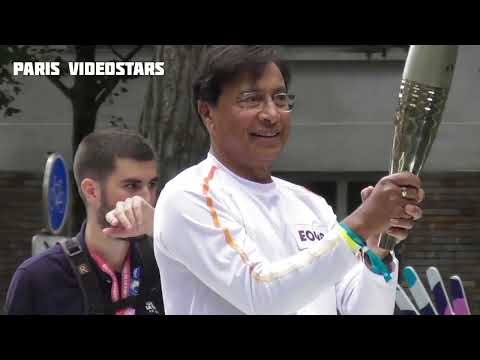 Lakshmi Mittal as torchbearer of Paris Olympic Games flame 26 july 2024