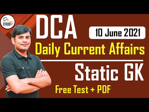 10 June 2021 Current Affairs in Hindi | Daily Current Affairs 2021 | Study91 DCA By Nitin Sir