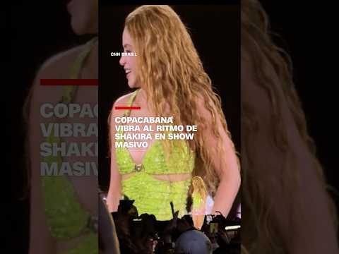 Copacabana vibra al ritmo de Shakira en show masivo