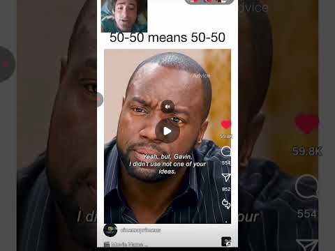 50-50 means 50-50...